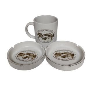 🚬☕Vintage RJ Reynolds Doral Cigarette Ashtrays Mug Tobacco Cup Collectible